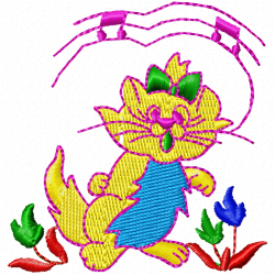 Cats Embroidery Design 2 Cats Embroidery Design 2